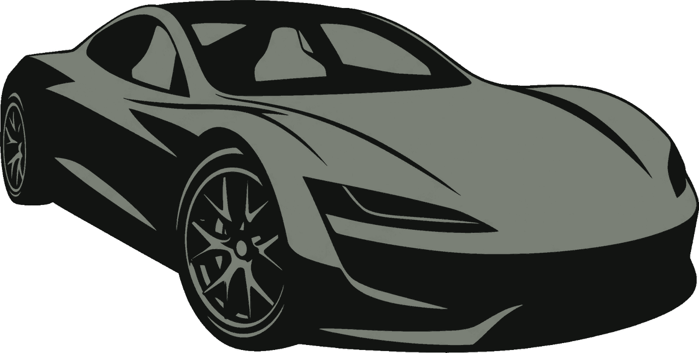 Diagram of an electric car showing the signals it streams